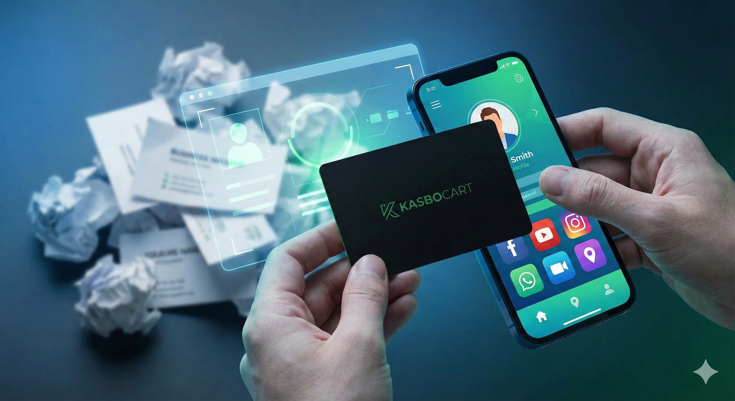 ۵ دلیل برای اینکه همین امروز باید با کارت ویزیت کاغذی خداحافظی کنید!